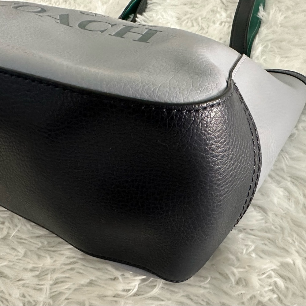 Coach Tote 27 Colorblock with Horse and Carriage Handbag Bag Twilight Multi 5775 - Picture 5 of 11